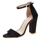 HUPAYFI High Heels Size 35 Ladies Mid Heel Court Shoes for Women Heel Slip-On Pointed Toe Party Work Shoes Fashion Elegant Shoes Women,Valentines Day Gifts for Teenagers 7 42.99 Black