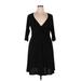 Love Squared Casual Dress - Party: Black Solid Dresses - Women's Size 1X