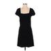 White House Black Market Casual Dress - Mini: Black Solid Dresses - Women's Size Small