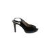 Antonio Melani Heels: Pumps Stiletto Cocktail Black Print Shoes - Women's Size 8 - Peep Toe