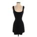 Bebe Casual Dress - Bodycon Plunge Sleeveless: Black Print Dresses - New - Women's Size P