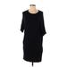 Lou & Grey Casual Dress - Shift: Black Solid Dresses - Women's Size Small