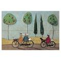 The Art Group Sam Toft A Nice Day for It Wood Print 40 x 59cm, Multi-Colour, 40 x 59 x 1.3 cm