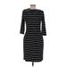 Tommy Hilfiger Cocktail Dress: Black Stripes Dresses - Women's Size Medium