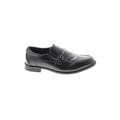 Mix No. 6 Flats: Loafers Chunky Heel Casual Black Solid Shoes - Women's Size 5 - Almond Toe