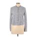 Trafaluc by Zara Jacket: Silver Jacquard Jackets & Outerwear - Women's Size Large