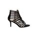 REPORT Heels: Black Solid Shoes - Women's Size 8 - Open Toe