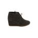 TOMS Ankle Boots: Gray Print Shoes - Women's Size 8 1/2 - Round Toe