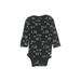 Gerber Long Sleeve Onesie: Black Bottoms - Size 3-6 Month