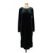 ASOS Casual Dress - Midi Crew Neck 3/4 sleeves: Black Solid Dresses - Women's Size 6