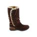 Ugg Australia Boots: Winter Boots Chunky Heel Bohemian Brown Print Shoes - Women's Size 6 - Round Toe