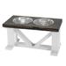 Bearwood Essentials Elevated Dog Feeder Bowls - Raised Dog Bowl Feeder with Stand - Includes 2 Stainless Steel Slow Bowls