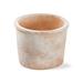 Baja Whitewashed Terracotta Planter Medium, 7.1L x 7.1W x 5.5H inches, fits a 5" drop in plant