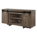 Gracie Oaks Vorti Gray Washed TV Stand w/ Open Shelving Wood in Brown/Gray | 29.5 H x 60.5 W x 16.5 D in | Wayfair F7F73DCA6B2544CC9E1CAA07AF27F04D