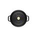 Staub Cast Iron Round Dutch Oven Non Stick/Enameled Cast Iron/Cast Iron in Black | 3.94 H x 6.3 W in | Wayfair 1101625