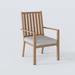 Wildon Home® Deidre Aluminum Outdoor Patio Dining Chair Set Of 4 Metal in Brown | 34.3 H x 23.2 W x 21.9 D in | Wayfair