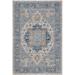 Blue/Orange 91 x 63 x 1 in Area Rug - Bungalow Rose Sarahkate Cotton Area Rug Cotton | 91 H x 63 W x 1 D in | Wayfair