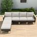 Ebern Designs Gabouray 125.96" Wide Outdoor Wicker Reversible Patio Sectional w/ Cushions Wicker/Rattan/Olefin Fabric Included in Brown | Wayfair