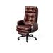 WONERD Genuine Leather Executive Chair Upholstered in Red/Brown | 45.28 H x 27.56 W x 27.56 D in | Wayfair