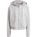 ADIDAS Damen Kapuzensweat Future Icons 3-Streifen, Größe XL in Silber