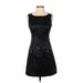 Laundry by Shelli Segal Casual Dress - A-Line: Black Jacquard Dresses - Women's Size 0