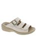 Propet Breezy Walker Slide - Womens 7 White Sandal Medium