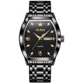 Montre à Quartz pour Hommes OLEVS Montre de Mode d'Affaires Lumineuse Calendrier Date Semaine Étanche Montre en Acier