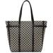 Taupe & Black Jacquard Monogram Tote