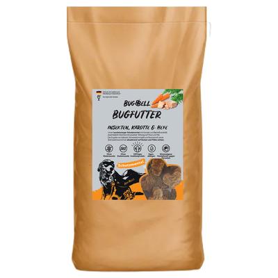 2x 7kg BugBell nourriture pour chien sèche, carotte & levure