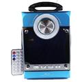 TrAdE Shop Traesio - Speaker Multimediale Ms-35 Cassa Portatile Radio Fm Mp3 Usb Sd Aux Display Led