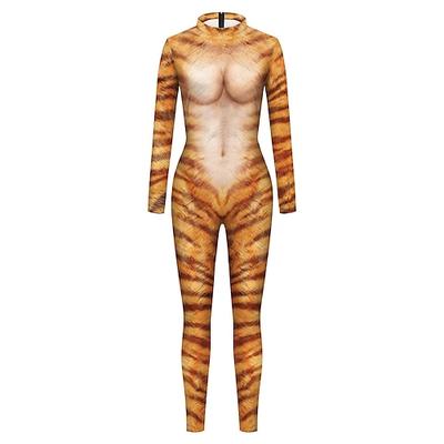 Zentai-Anzüge Cosplay Kostüm Catsuit Tier Karnevalskostüm Ganzkörperanzug Herren Damen Cosplay Sexy Kostüm Tiermotiv Kostüm für Karneval Maskerade Erwachsene Image