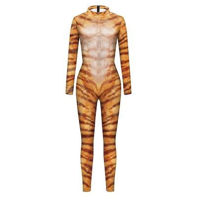 Zentai-Anzüge Cosplay Kostüm Catsuit Tier Karnevalskostüm Ganzkörperanzug Herren Damen Cosplay Sexy Kostüm Tiermotiv Kostüm für Karneval Maskerade Erwachsene Image