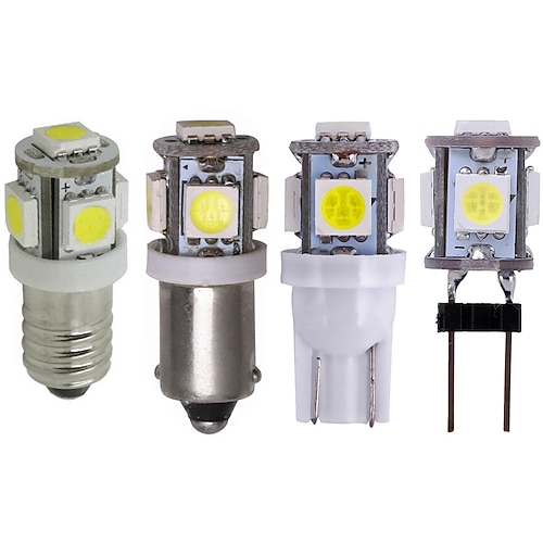 10 pezzi 4 pezzi 2 pezzi t10 ba9s e10 g4 cuneo 5-smd 5050 lampadine a led w5w 2825 158 192 168 194 cupola di lettura interna mappa porta bagagliaio porta porta targa di cortesia luce di ingombro