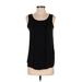 LC Lauren Conrad Sleeveless Top Black Scoop Neck Tops - Women's Size Small