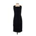 Carolina Herrera Casual Dress - Sheath Square Sleeveless: Black Dresses - Women's Size 4