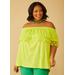 Plus Size Layered Off The Shoulder Top