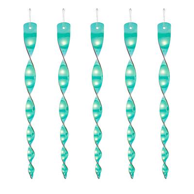 5 Pack Swivel Bar Bird Repellent Sticks – Reflective Spiral Garden Deterrent Rods, Glossy Outdoor Decoration and Pest Control