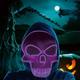 Halloween Men's Mask LED Light-up Mask Scary Skull Mask Halloween Holiday Role-playing Mask Carnival Party Mask for Halloween