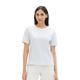 TOM TAILOR Damen Basic T-Shirt mit Rundhalsausschnitt, 35128 - Offwhite Blue Thin Stripe, XL