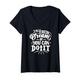 Damen Motivational Inspirational If You Can Dream it You Can Do It T-Shirt mit V-Ausschnitt