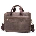 Top Layer Cowhide Men's Briefcase Convenient Business Trip Computer Bag