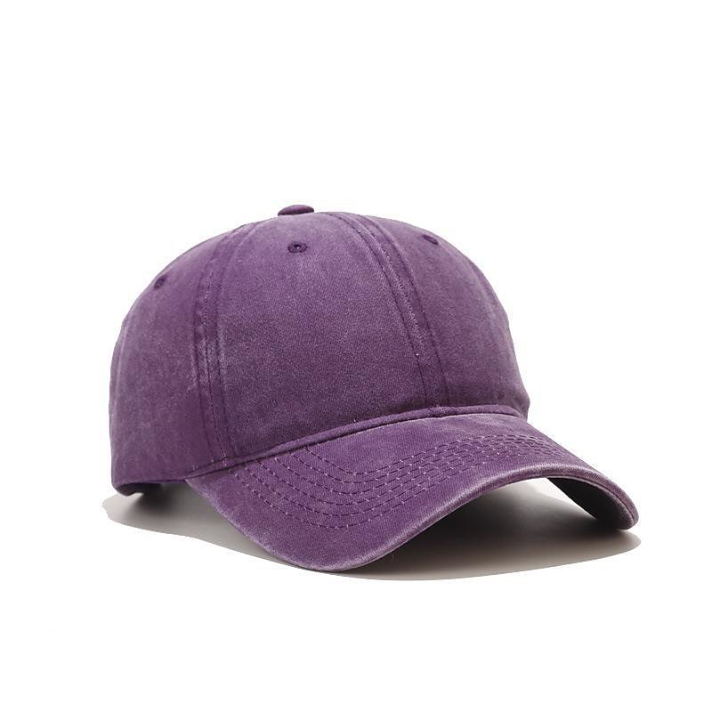 Solid Spring Summer Washing Cap Women Ponytail Baseball Cap Fashion Hats Men Baseball Cap Cotton Outdoor Simple Vintag Visor Casual Cap