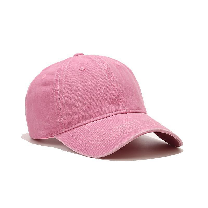 Solid Spring Summer Washing Cap Women Ponytail Baseball Cap Fashion Hats Men Baseball Cap Cotton Outdoor Simple Vintag Visor Casual Cap