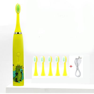 Children Sonic Electric Toothbrush Cartoon Kids With Replace The Toothbrush Head Ultrasonic Electric Toothbrush Sonic Brush Head