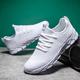 Men's Casual Shoes Sporty Look White Shoes Running Sporty Daily Mesh Breathable Height Increasing Comfortable Lace-up White Summer Spring Fall
