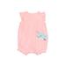 Carter's Short Sleeve Outfit: Pink Polka Dots Tops - Size 6 Month