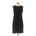 BDG Casual Dress - Shift Crew Neck Sleeveless: Black Print Dresses - Women's Size Medium