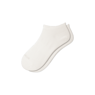 Women's Lightweight Ankle Socks - Soft White - Small - Cotton Blend - Bombas