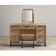 Herringbone Solid Oak Dressing Table Set