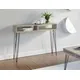 Impact Furniture Console Table Hallway Slim Desk Industrial Hairpin Metal Legs Grey Oak Effect Mr